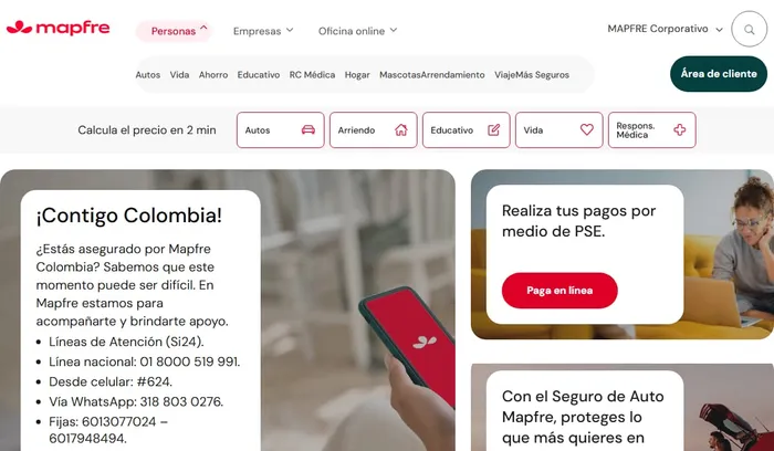 Formulario de consulta de SOAT de MAPFRE